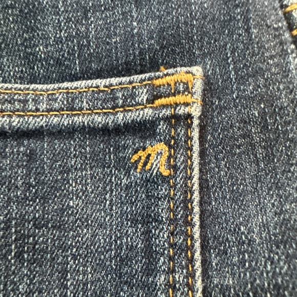 Madewell Women's Jeans Curvy High-Rise Skinny Raw Hem‎ Size 30 Denim Blue - Picture 5 of 5